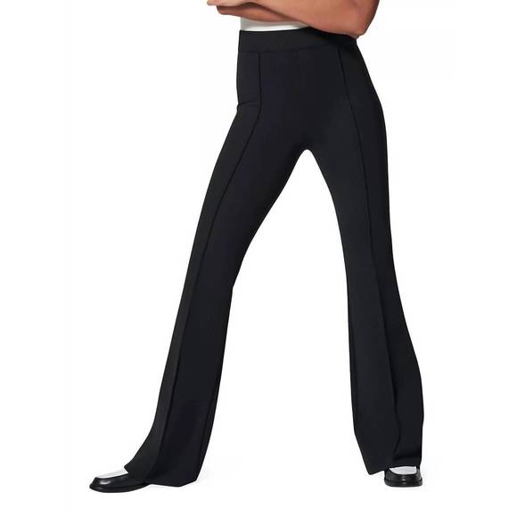 NEW SPANX perfect fit ponte flare pant in classic black - Picture 3 of 3